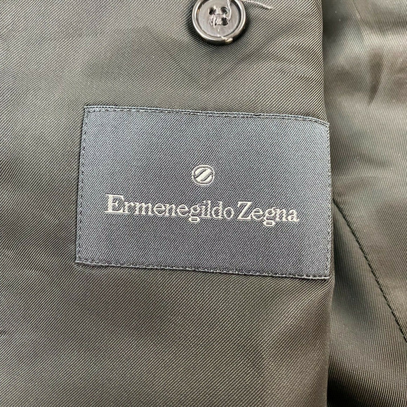 Ermenegildo Zegna Tuxedo Jacket Size 52 Men's Black Wool Single Button - Picture 9 of 9